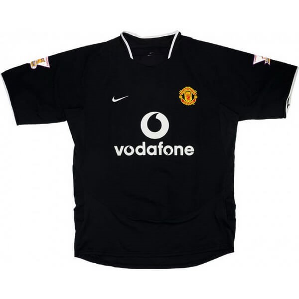 Thailande Maillot Football Manchester United Exterieur Retro 2003 2005 Noir